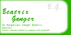 beatrix ganger business card